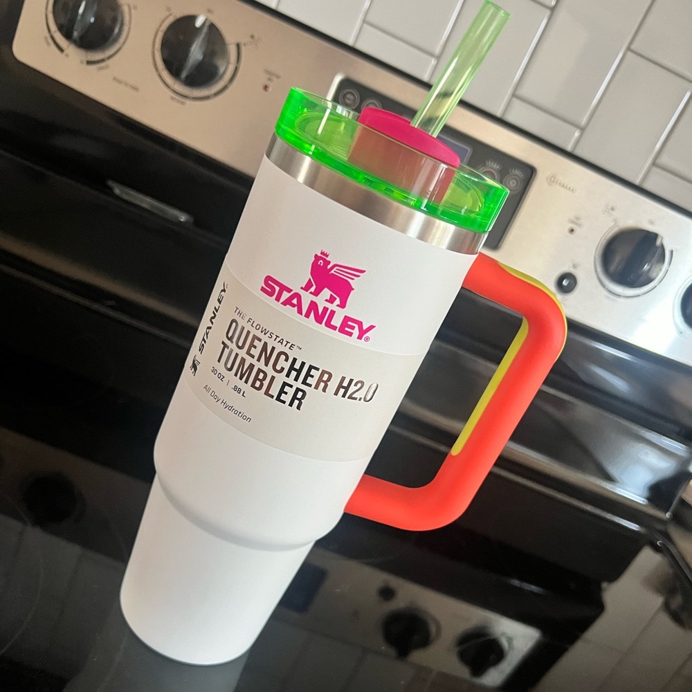 NWT White Neon Stanley 30oz